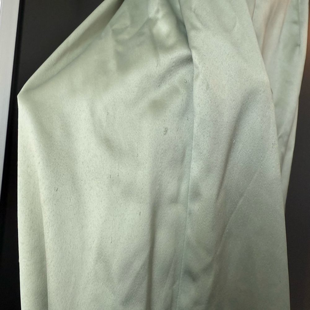 BHLDN Green Ruched Backless Gown - Picture 5 of 7